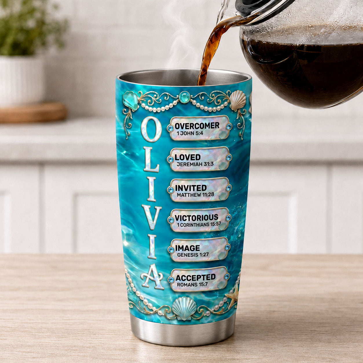 Faith-Inspired - Personalized Stainless Steel Tumbler