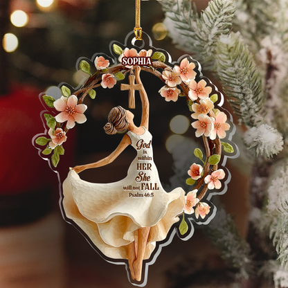 Personalized Holiday Ornament - Acrylic Decoration GOJS10001