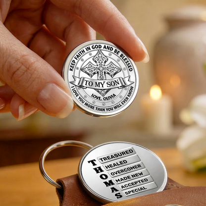 Keep Faith In God - Personalized Pocket Hug