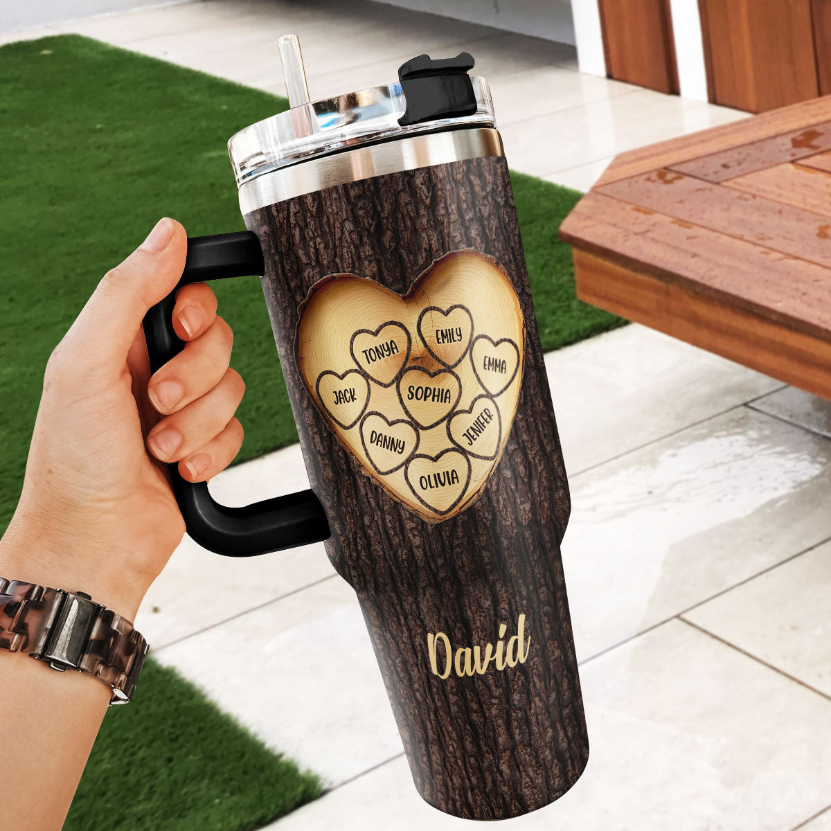 Family Love - Personalized Stainless Steel Tumbler