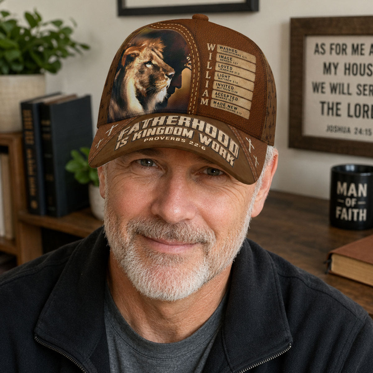 Fatherhood Is Kingdom Work - Personalized Classic Cap