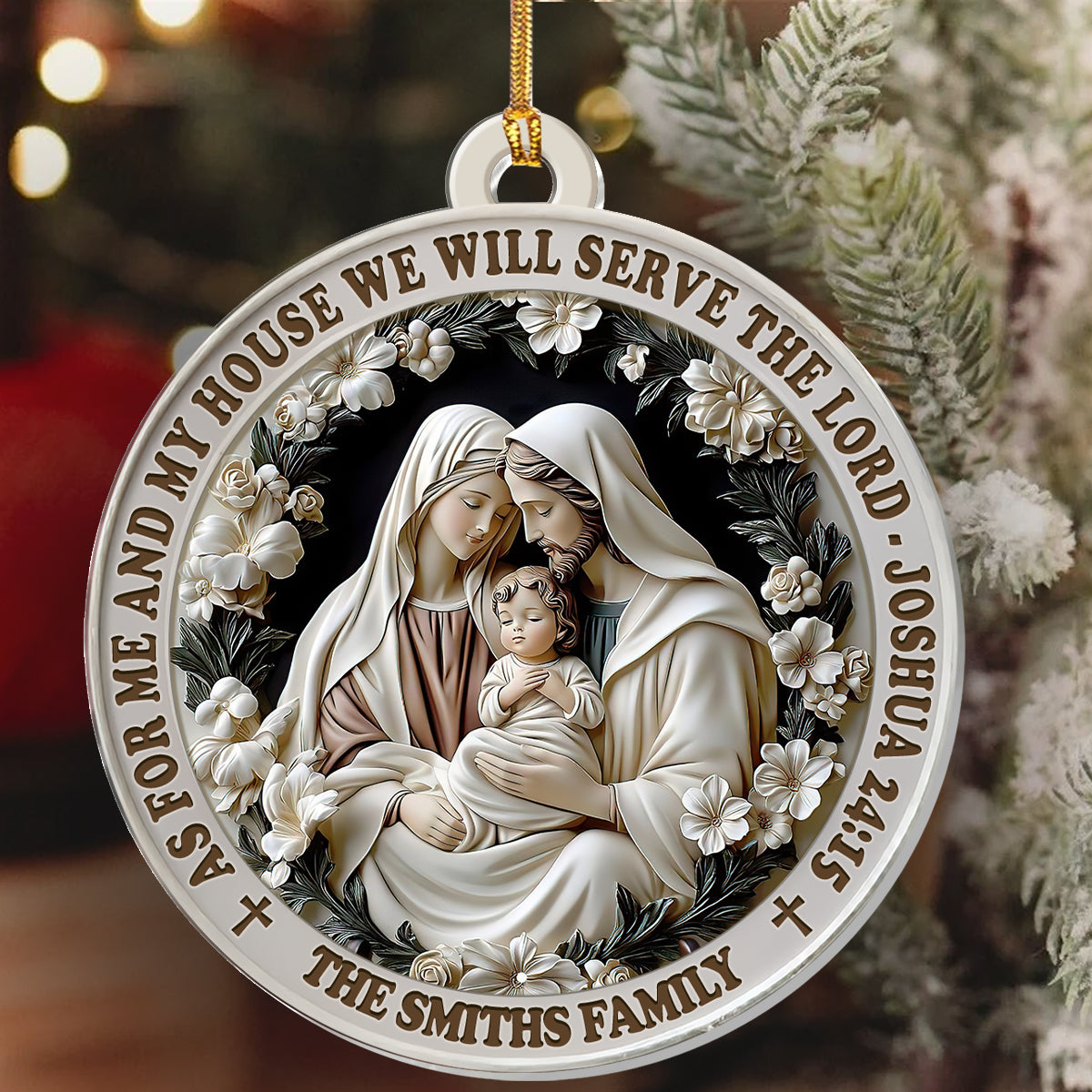 Faith Quote - Personalized Acrylic Ornament - Christian Home Decor GOJS10021