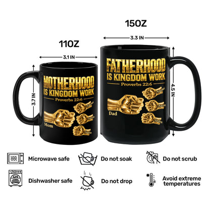 Fatherhood Is Kingdom Work - Personalized Coffee Mug