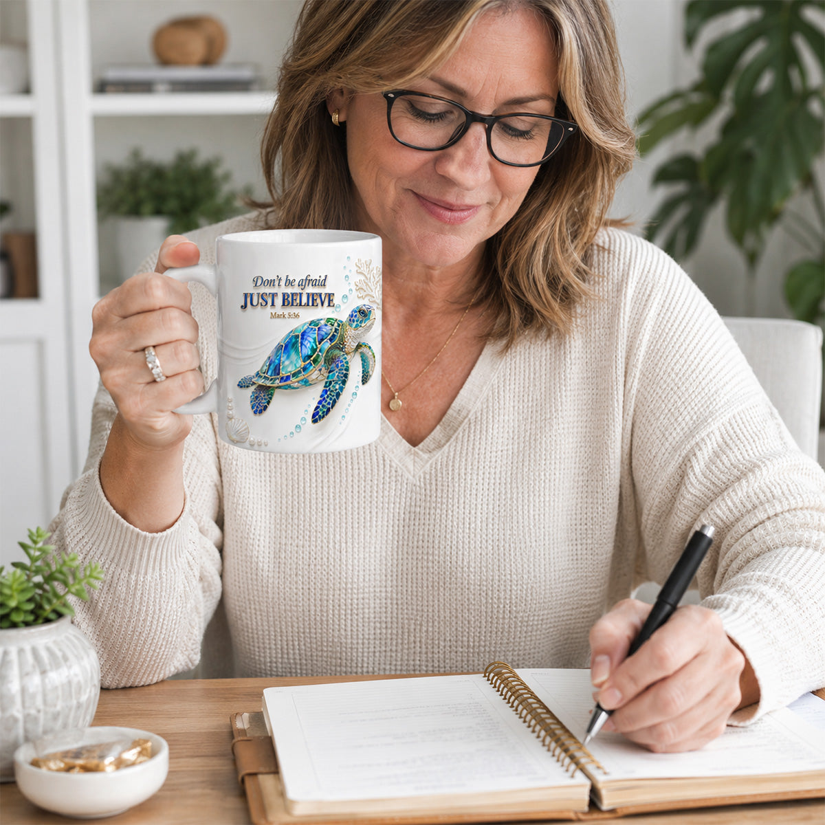 Mark 5:36 - Inspirational Christian Coffee Mug