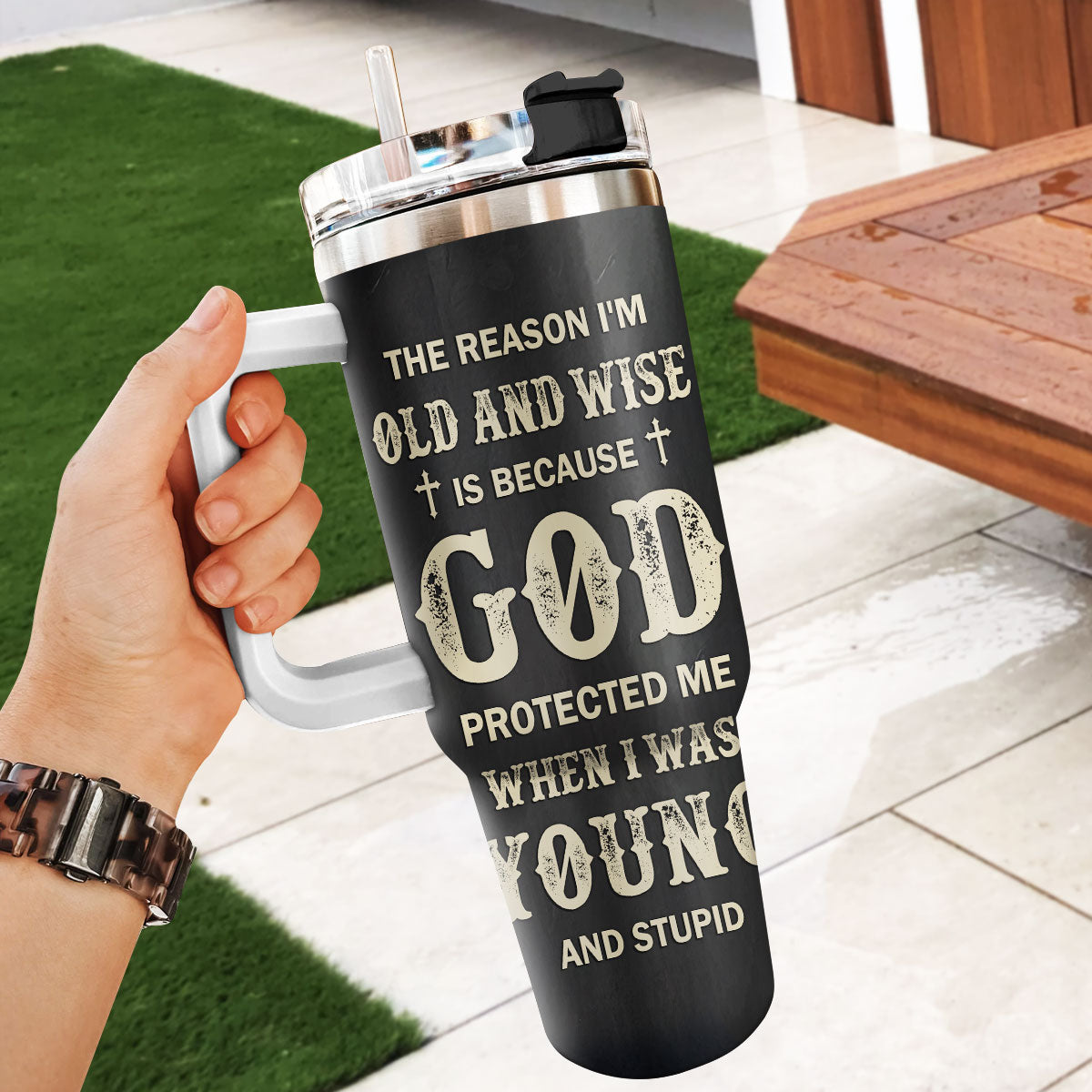 Religious Quote - Personalized Stainless Steel Tumbler 20oz