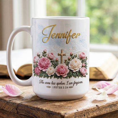 I Am Forgiven - Personalized Christian Coffee Mug