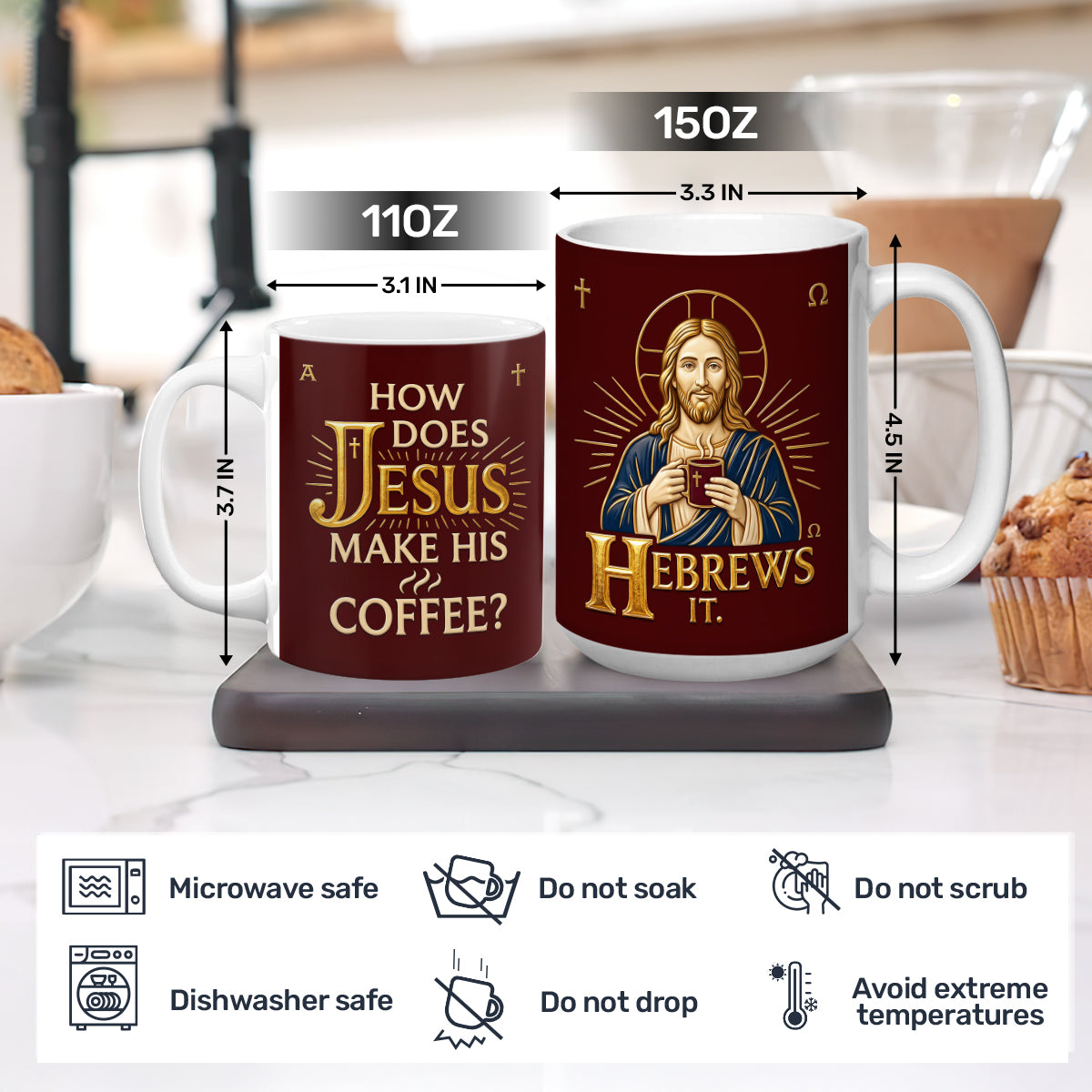 Faith-Inspired Coffee Mug - Personalized Ceramic Mug