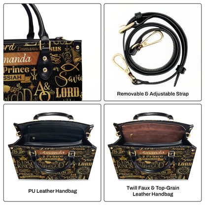 Lamb Of God Design - Personalized Leather Handbag - Christian Faith Accessories GMJSLB200022