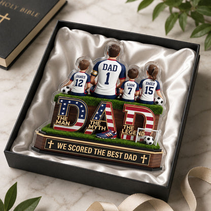 Best Dad - Personalized Custom Shaped Acrylic Plaque GAPJS10029