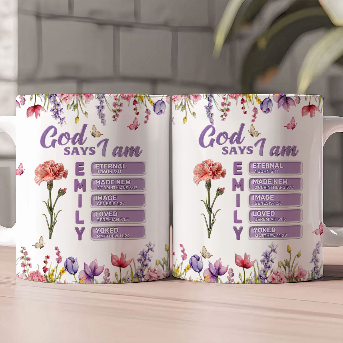 God Says I Am - Personalized Ceramic Coffee Mug