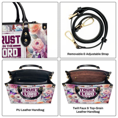 Trust In The Lord - Personalized Leather Handbag GMJSLB200016