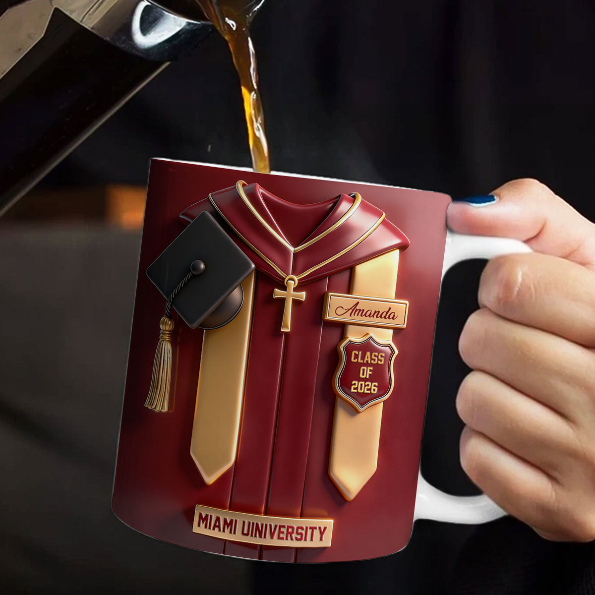 Congrats Graduation - Personalized Ceramic Coffee Mug