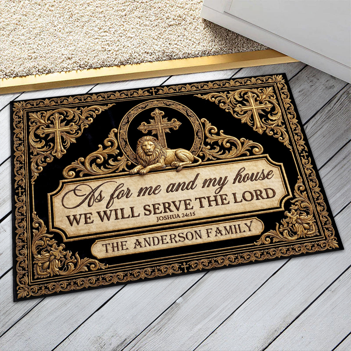 Faith-Inspired Home Decor - Custom Doormat GDMJS10006