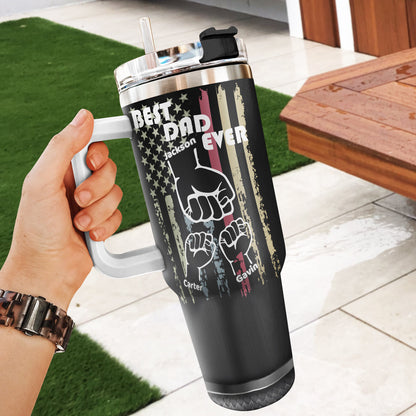 Best Dad Ever - Personalized Stainless Steel Tumbler 20oz