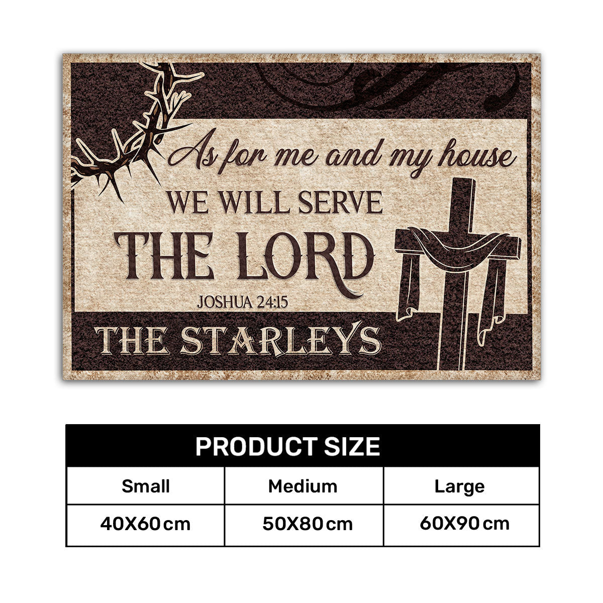 Faith Quote - Personalized Doormat for Home