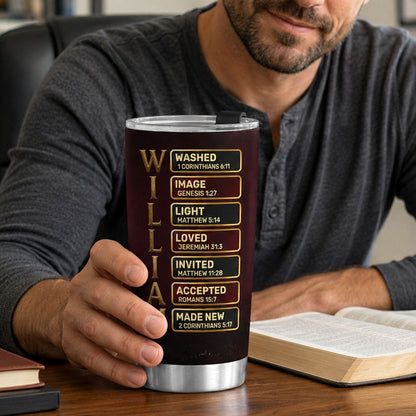 If They Stand Behind You - Christian Faith Tumbler - Personalized Drinkware
