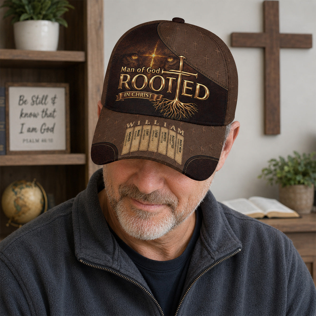 Rooted In Christ - Personalized Classic Cap - Gift For Dad