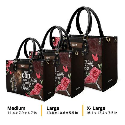 Child Of God - Personalized Leather Handbag - Christian Faith Gift for Women GMJSLB200083