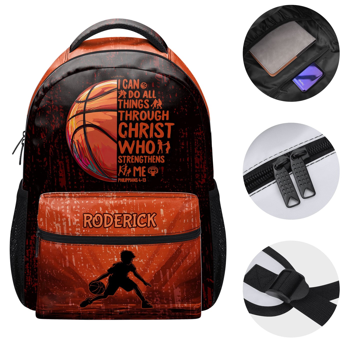 I Can Do All Things Through Christ - Personalized Backpack