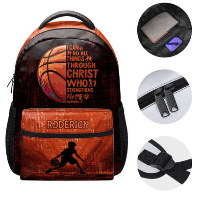 I Can Do All Things Through Christ - Personalized Backpack