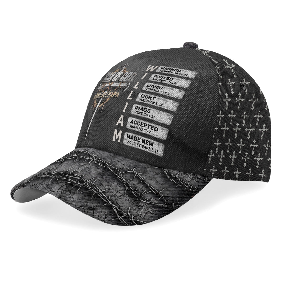 Man Of God - Personalized Classic Cap - Christian Apparel