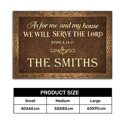 Bible Verse - Personalized Christian Doormat