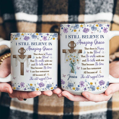 Amazing Grace - Personalized Christian Coffee Mug