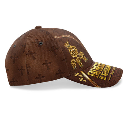 Fatherhood Is Kingdom Work - Personalized Classic Cap