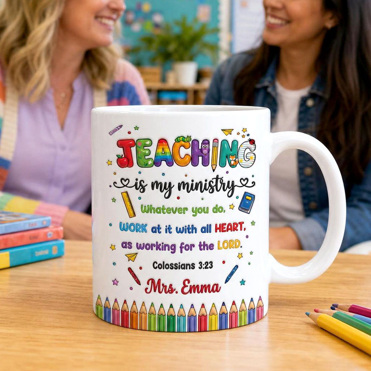 Teaching Is My Ministry - Personalized Ceramic Coffee Mug
