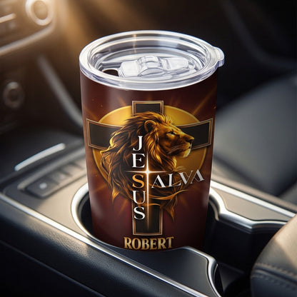 Man of God - Personalized Stainless Steel Tumbler - Christian Faith Gift for Him