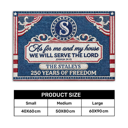 Serve the Lord - Custom Doormat Faith Home Decor GDMJS10010