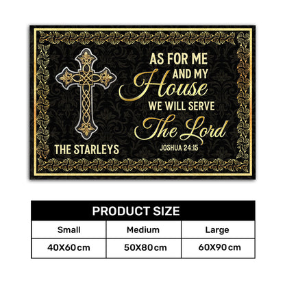 Bible Verse - Christian Faith Doormat - Personalized Home Decor