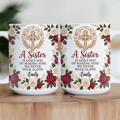 A Sister Is God's Way - Personalized Ceramic Coffee Mug