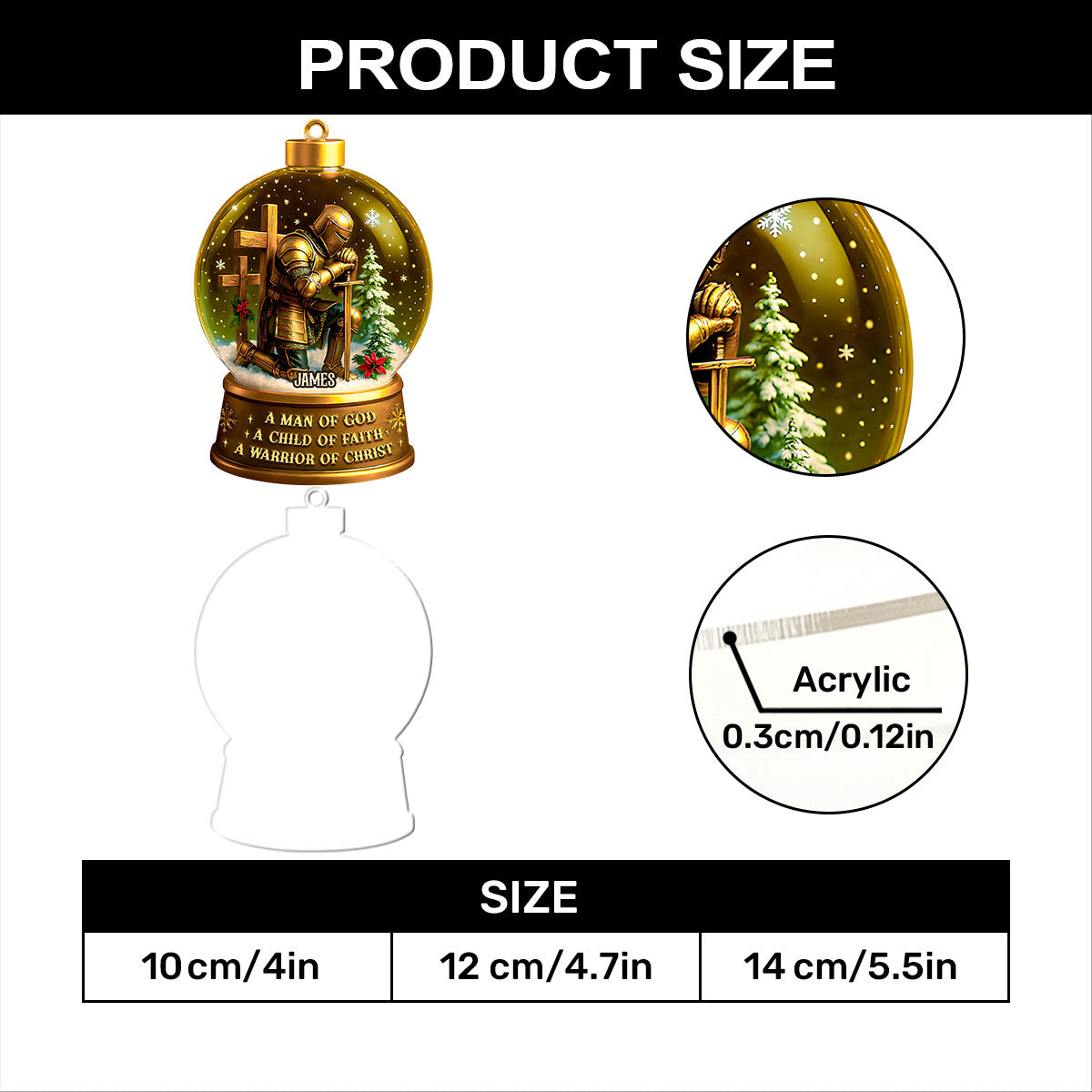 Child Of God - Personalized Acrylic Ornament GOJS10018