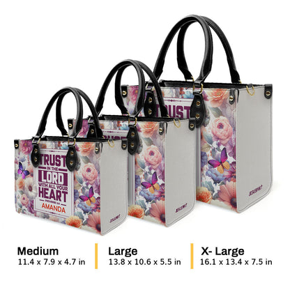 Trust In The Lord - Personalized Leather Handbag GMJSLB200016