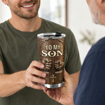 Encouragement from Dad - Personalized Stainless Steel Tumbler