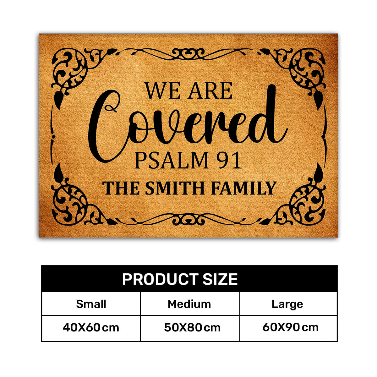Faith-Inspired Doormat - Custom Home Decor GDMJS10086