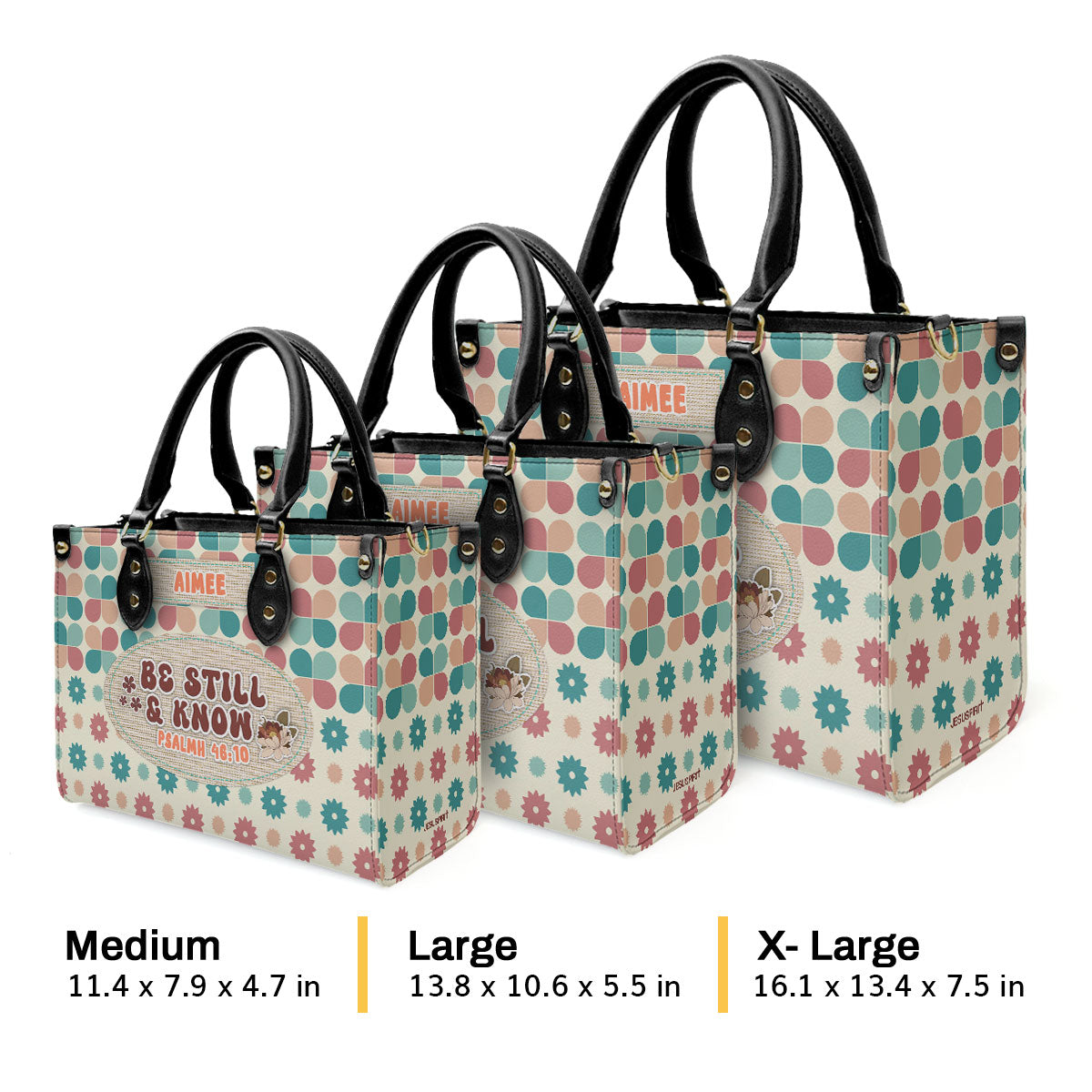 Be Still And Know - Personalized Leather Handbag GMJSLB200081
