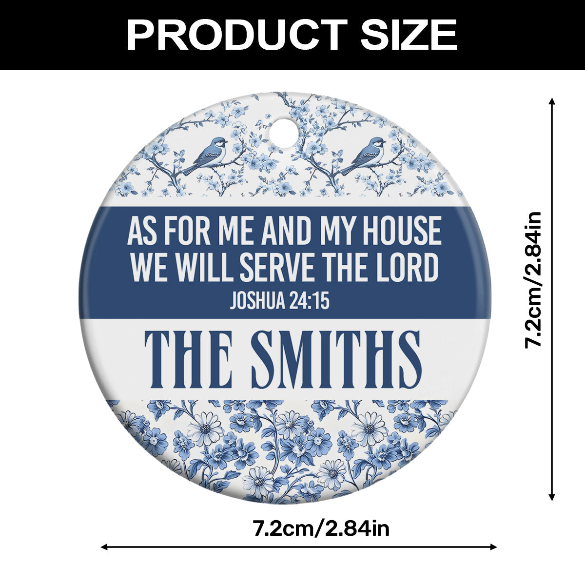 Faith Quote - Personalized Ceramic Ornament GOJS10100