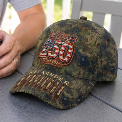 Faith and Service - Personalized Camo Classic Cap