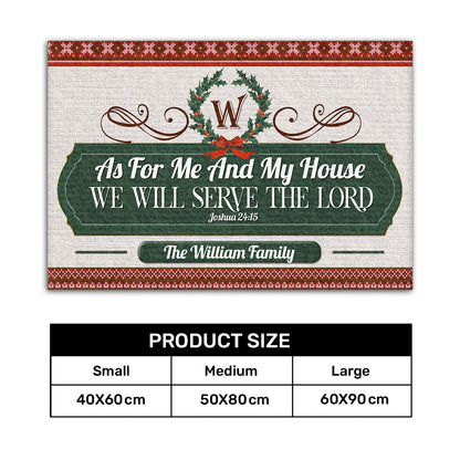 Bible Verse - Personalized Doormat for Home