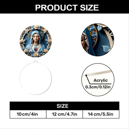 Sacred Heart Of Mary - Acrylic Ornament GOJS10056
