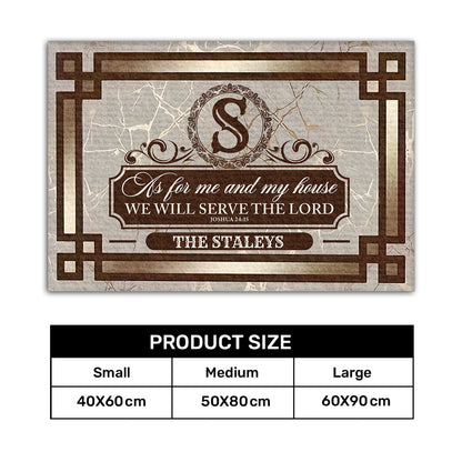 Bible Verse - Personalized Doormat for Home GDMJS10038