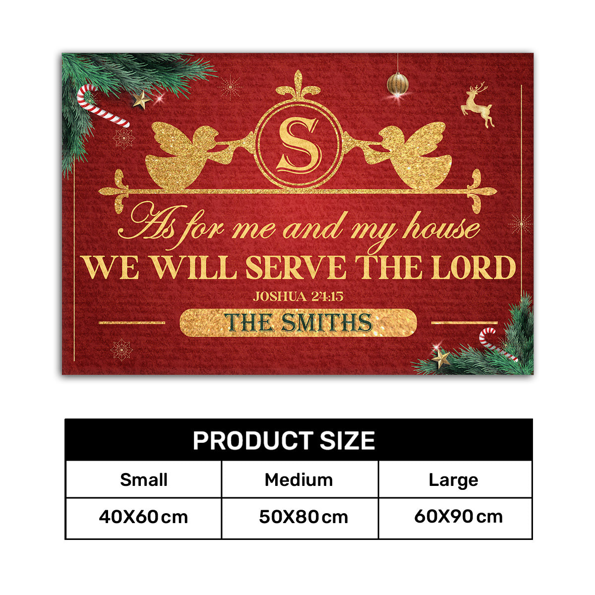 Bible Verse - Personalized Doormat for Home