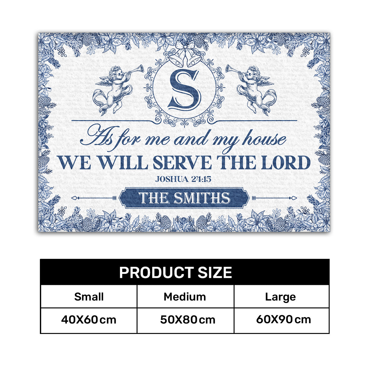 Bible Verse - Personalized Doormat for Home Decor