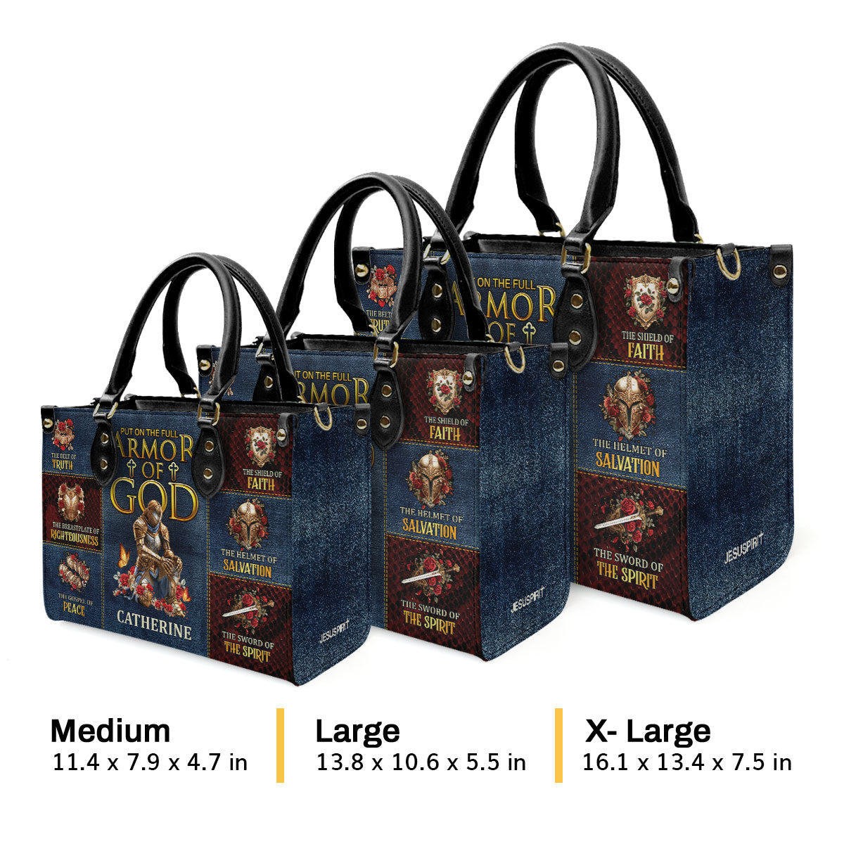 Armor Of God - Personalized Leather Handbag - Gift for Women GMJSLB200033