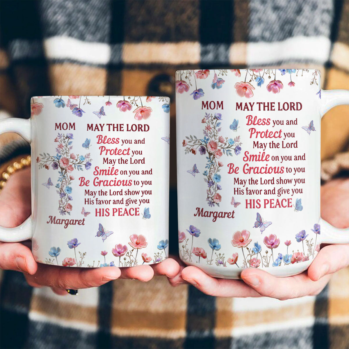 May God Bless You - Personalized Ceramic Coffee Mug