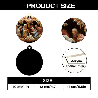 Birth of Christ - Acrylic Ornament GOJS10020