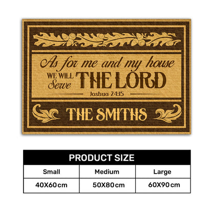 Bible Verse - Personalized Doormat for Christian Home GDMJS10044