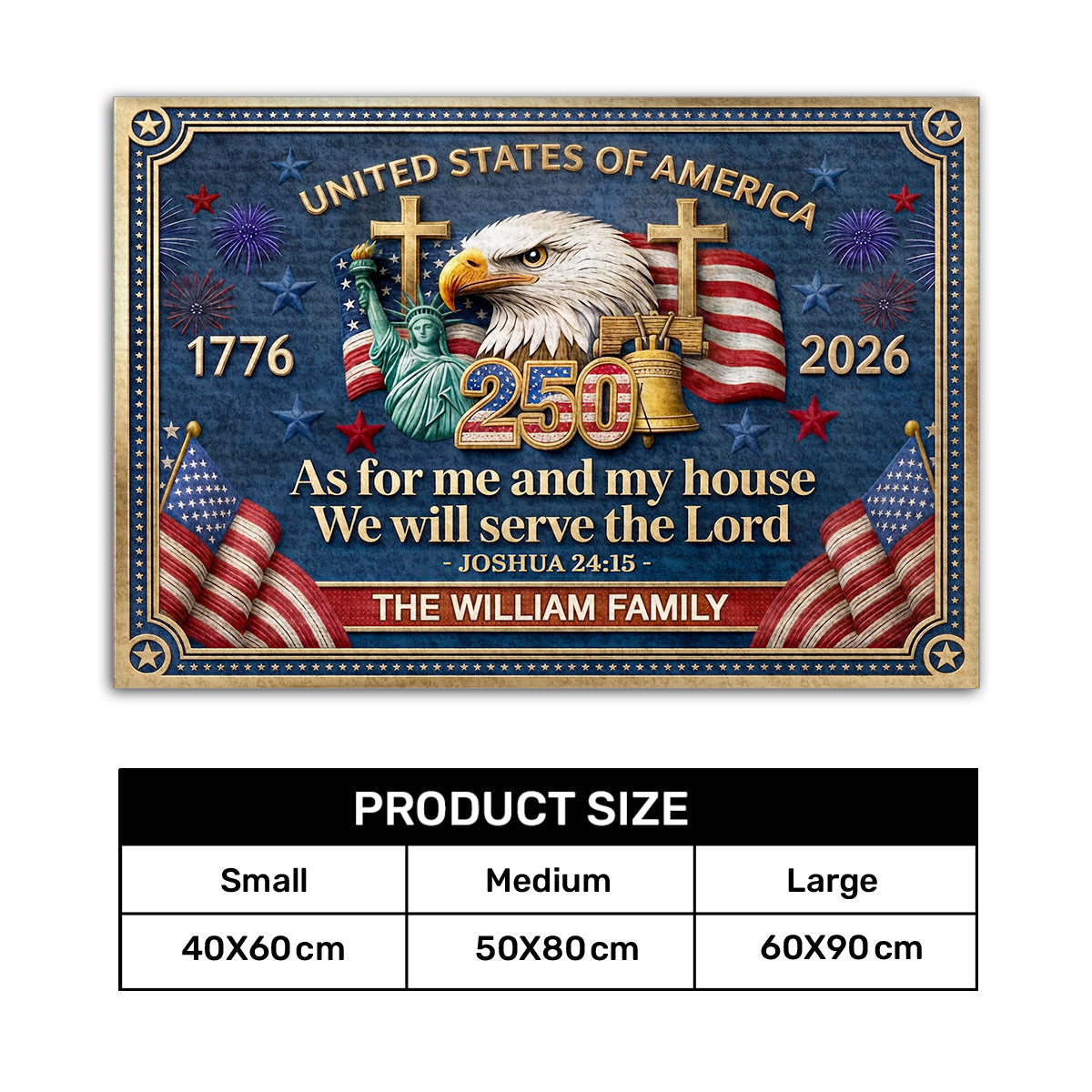 Faith Quote - Personalized Doormat for Home Decor GDMJS10009